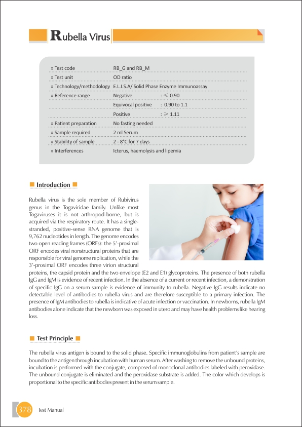 Rubella - IgG Test