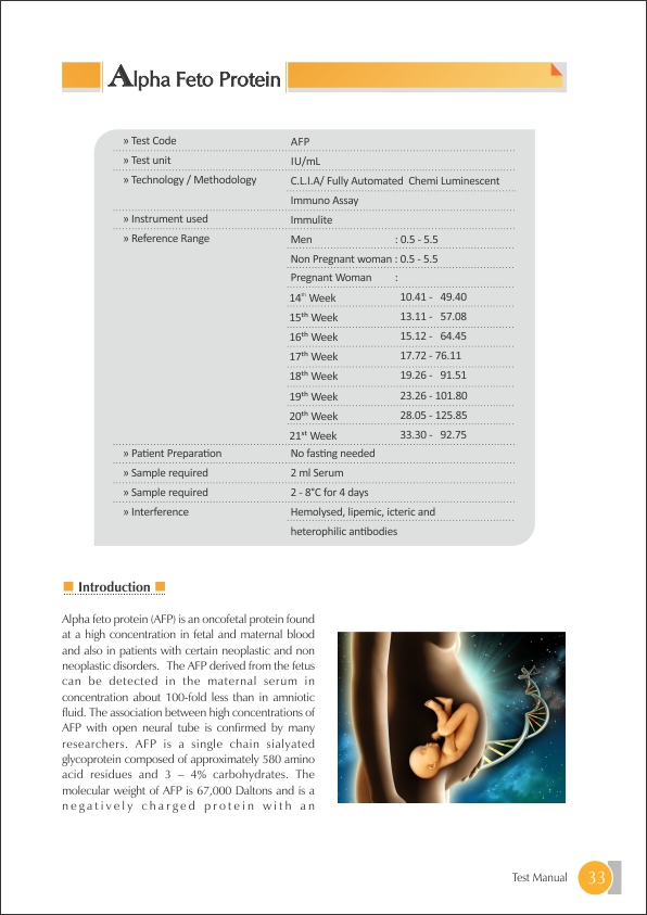 Alpha Feto Protein (AFP) Test 