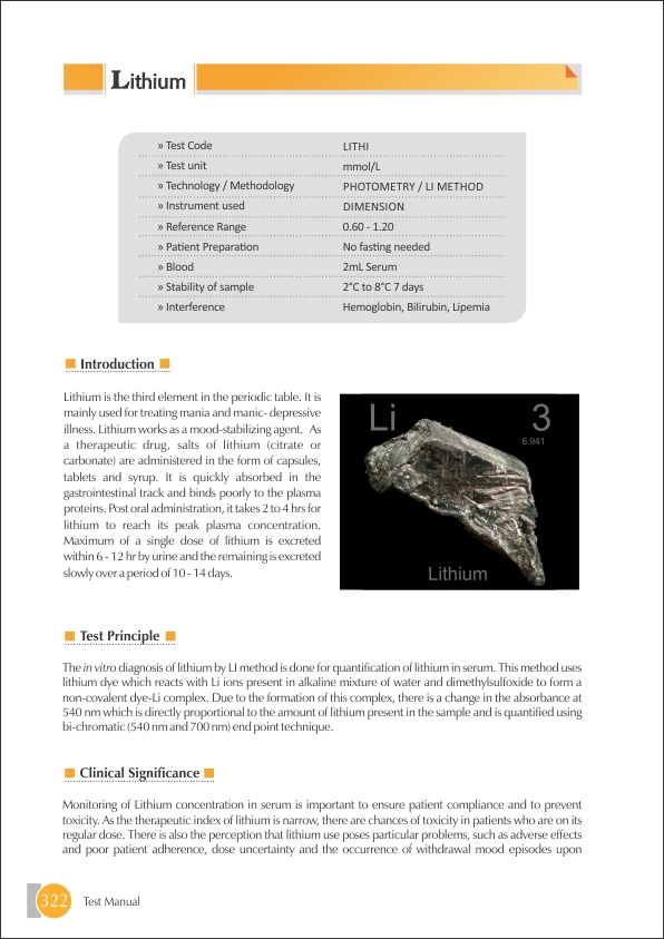 Lithium Test